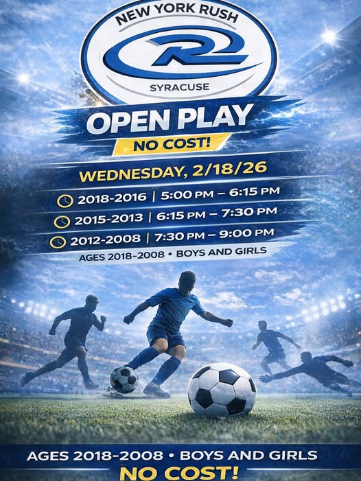 Free Open Play This Wednesday At OLR 100 Buckley Road Liverpool NY